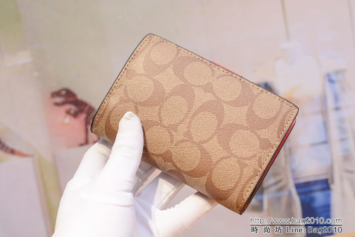 COACH蔻馳 原單 53562 頭層牛皮 女士中長款錢包 獨家實拍  Chz1590